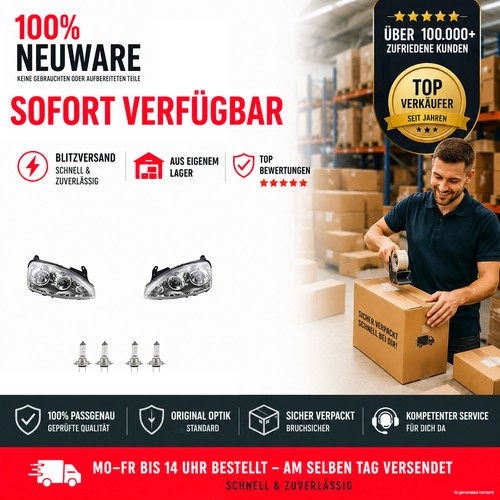 Set fari anteriori alogeni - fari, h7